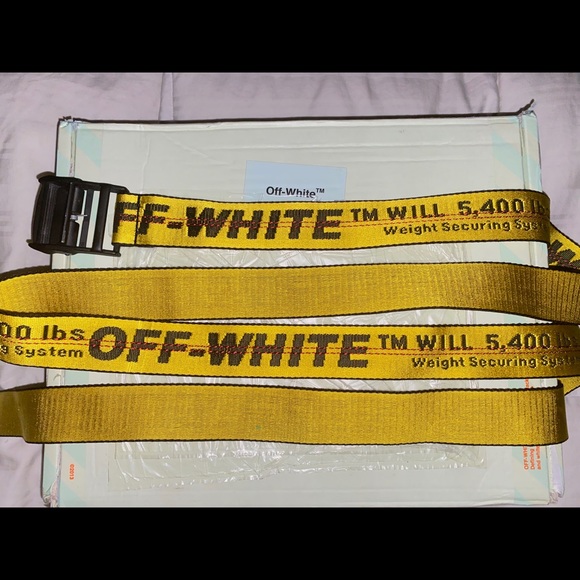COPY - OFF-WHITE industrial belt Yellow/Black